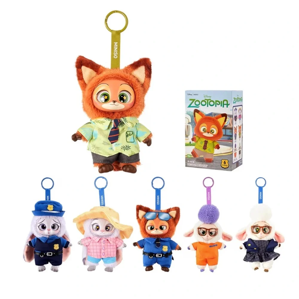 MINISO Disney Zootopia Soft Vinyl Plush Toy Blind Box Mystery Animal Figurines - Picture 1 of 10